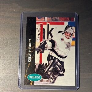 Parkhurst Kelly Hrudey Hockey Card - Black and White